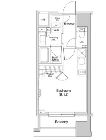 ザ・パークハビオ荏原中延プレイスの物件間取画像